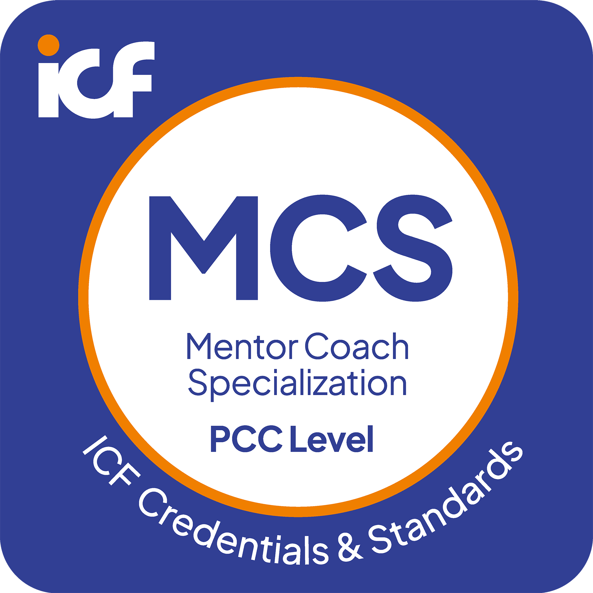 ICF Mentor Coach Specialization — PCC Level credential badge